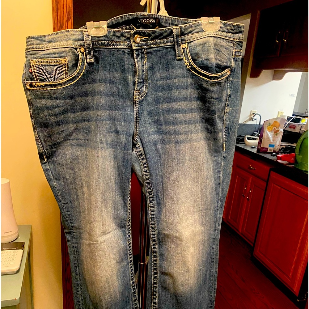 🌼VIGOSS Heritage Fit Boot Cut Stretch denim S22x32L Preloved,great condition!